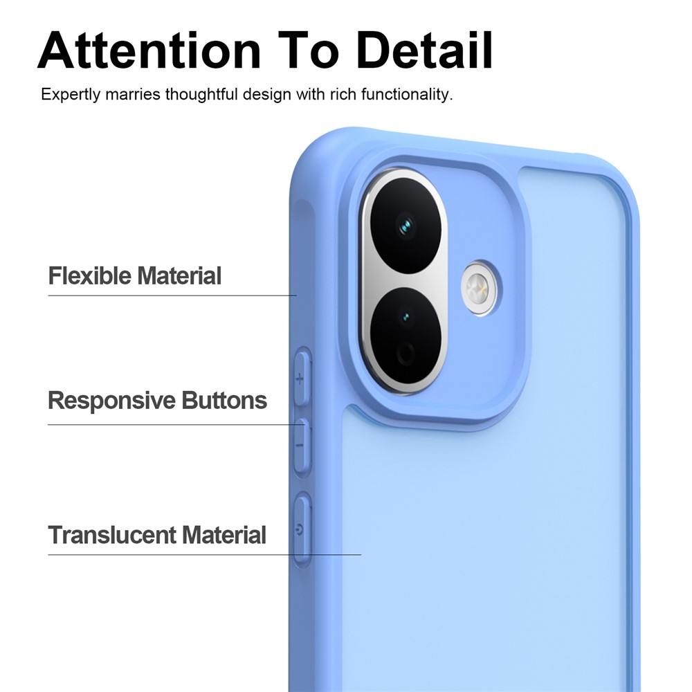 Proof gélový obal s pevným chrbtom na Xiaomi Redmi Note 17 Pro 5G - svetlomodrý