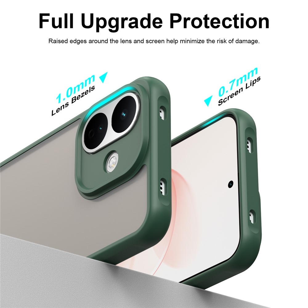 Proof gélový obal s pevným chrbtom na Xiaomi Redmi Note 17 Pro 5G - zelený