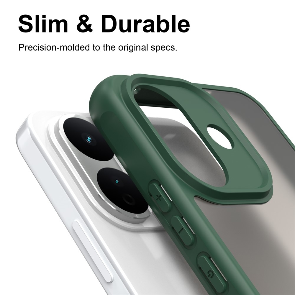Proof gélový obal s pevným chrbtom na Xiaomi Redmi Note 17 Pro 5G - zelený