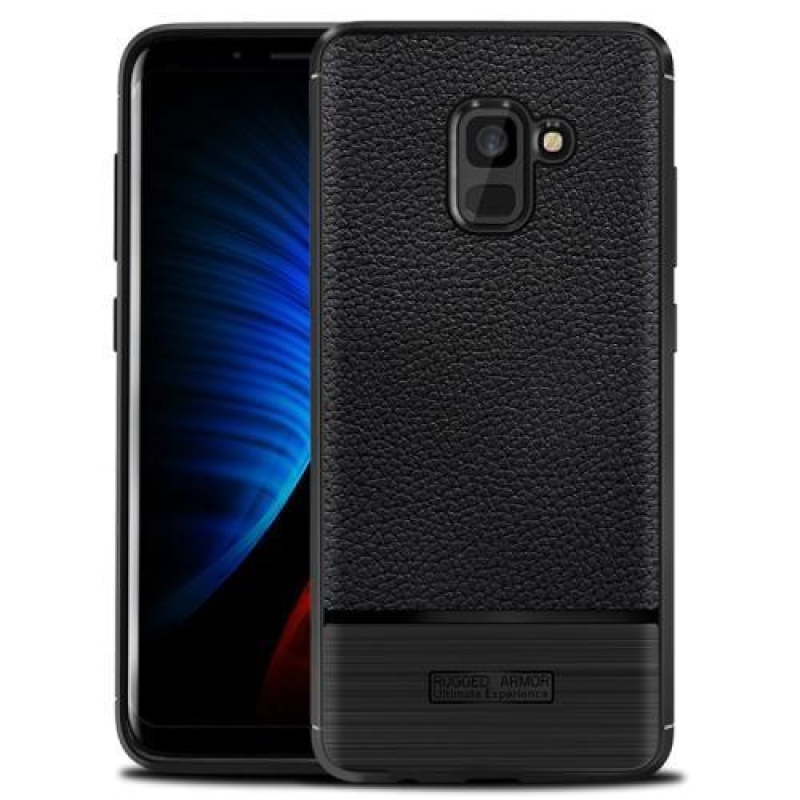 ProtectTexture gélový obal na Samsung Galaxy A8 Plus (2018) - čierny