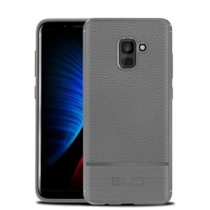 ProtectTexture gélový obal na Samsung Galaxy A8 Plus (2018) - šedý