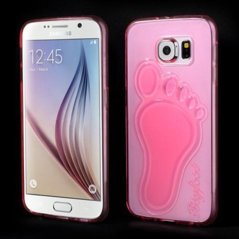 Protiskluzový gélový kryt pre Samsung Galaxy S6 - rose