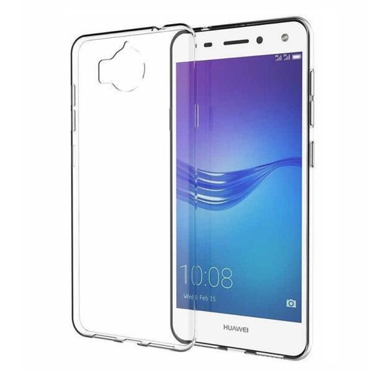 Priehľadný gélový obal na Huawei Y6 (2017) - priehľadný