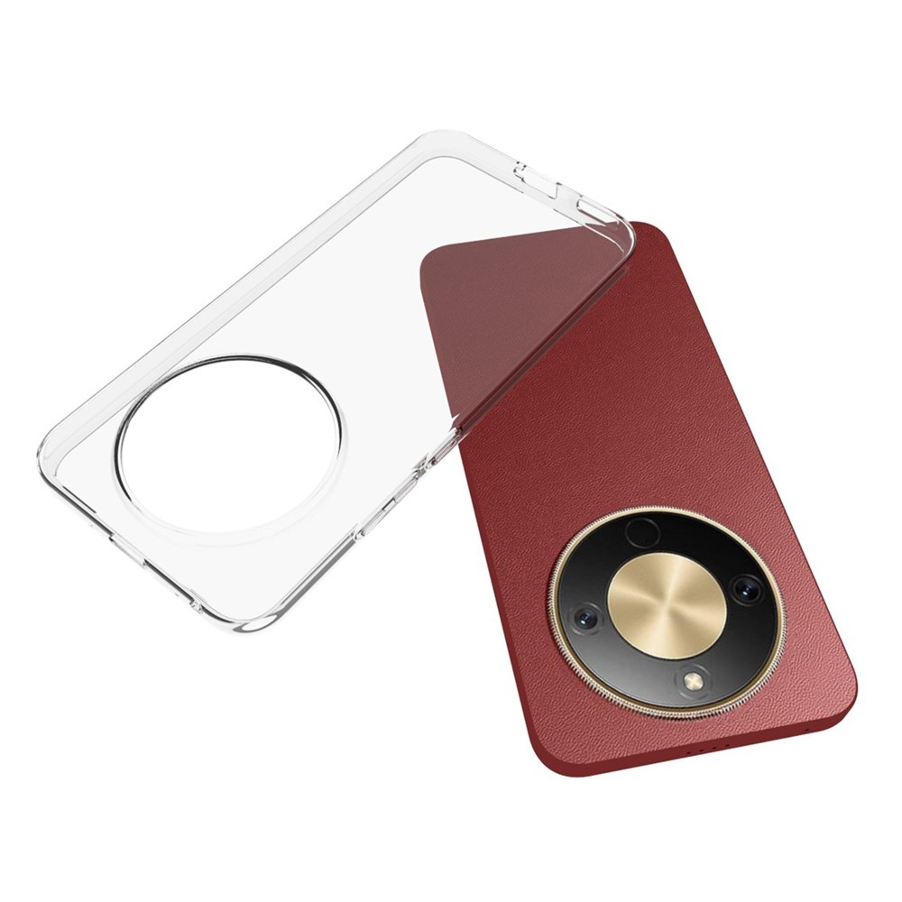 Priehľadný gélový obal na mobil Honor Magic 8 Lite 5G - priehľadný