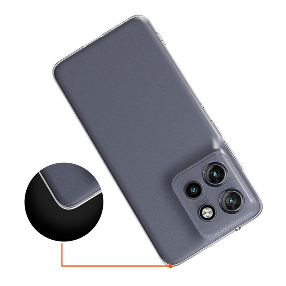 Priehľadný gélový obal na mobil Motorola Edge 50 Neo 5G - priehľadný