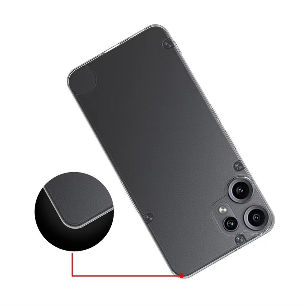 Priehľadný gélový obal na mobil Nothing CMF Phone 2 Pro - priehľadný