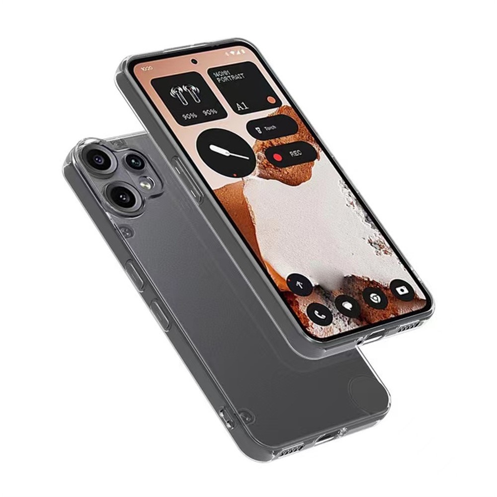 Priehľadný gélový obal na mobil Nothing CMF Phone 2 Pro - priehľadný