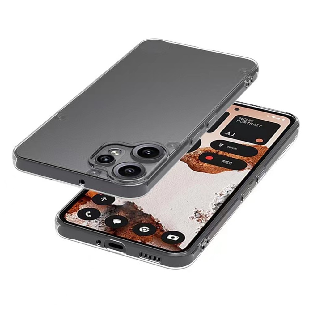 Priehľadný gélový obal na mobil Nothing CMF Phone 2 Pro - priehľadný