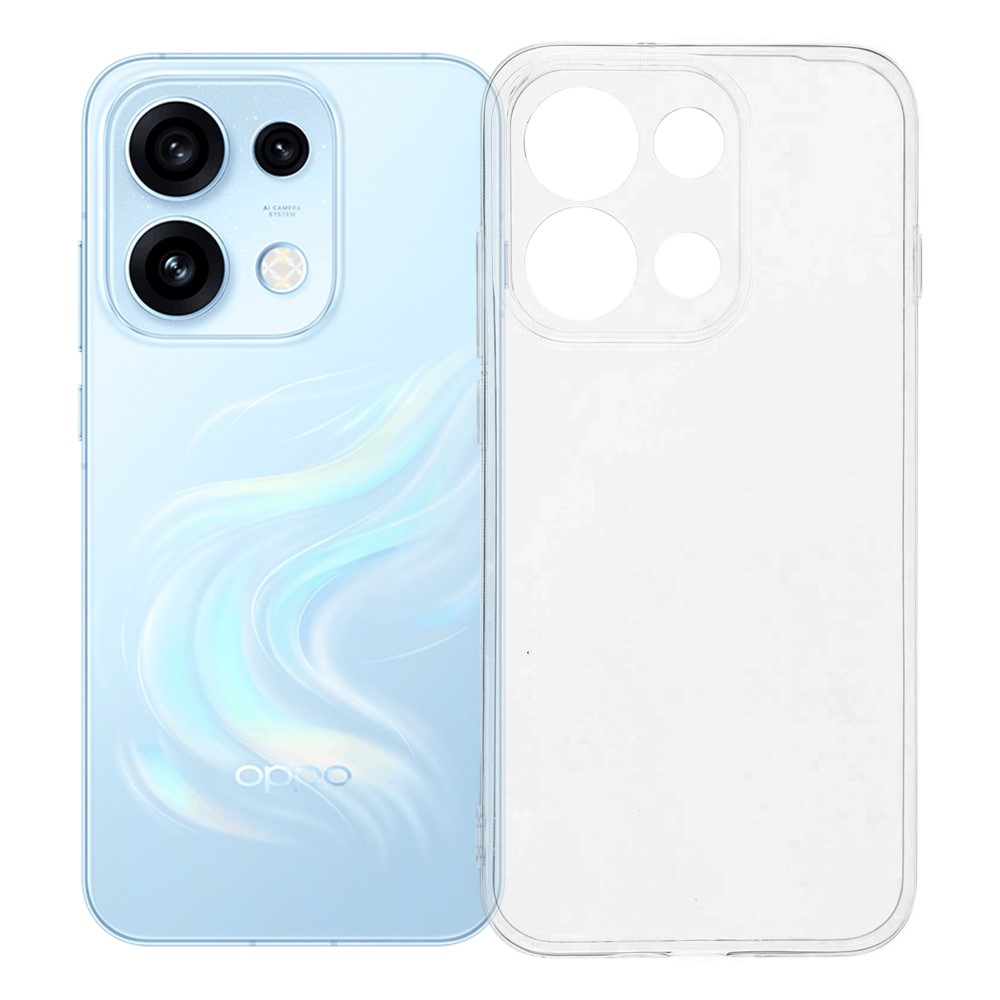 Priehľadný gélový obal na mobil Oppo Reno 16 Pro 5G - priehľadný