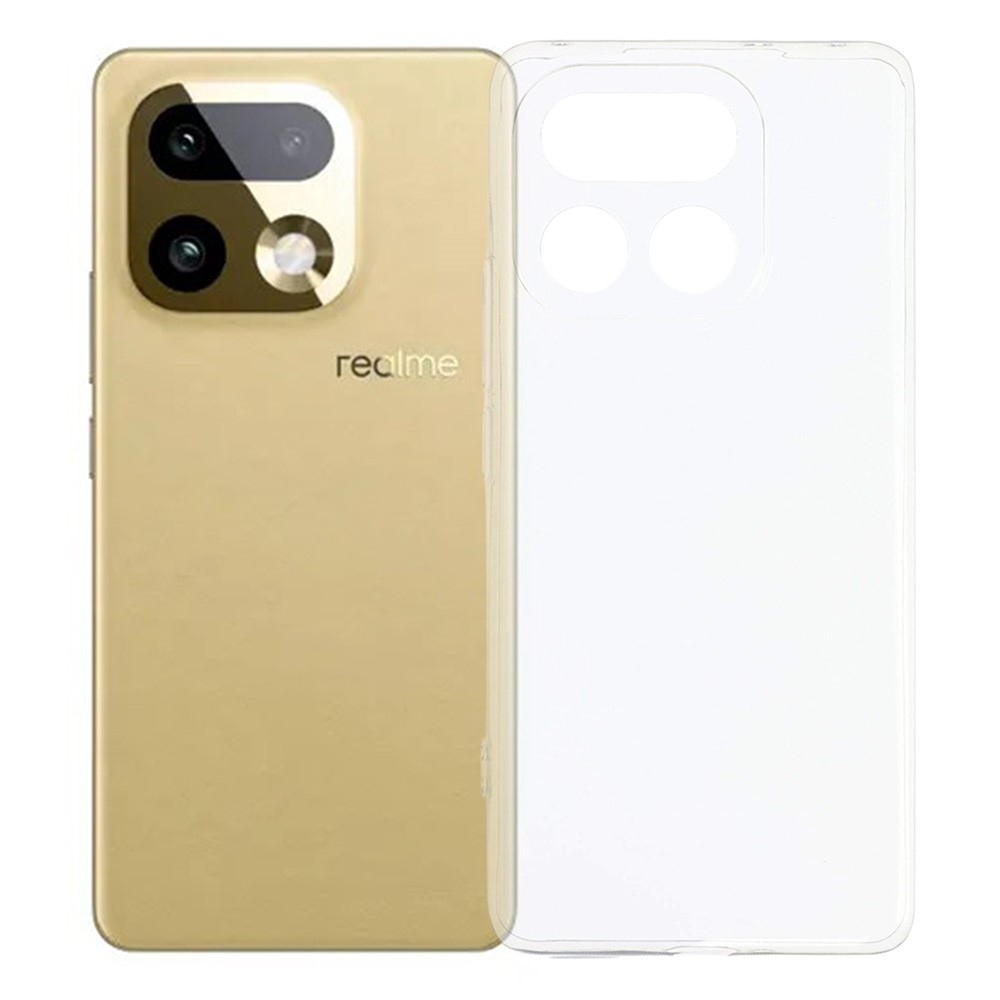 Priehľadný gélový obal na mobil Realme 16 Pro+ 5G - priehľadný