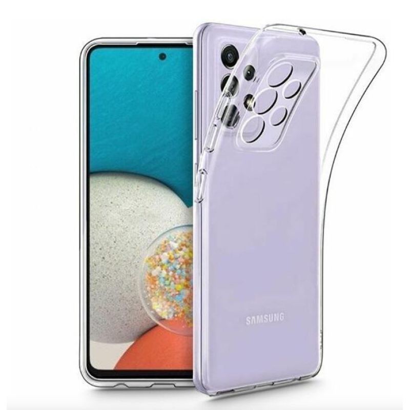 Priehľadný gélový obal na mobil Samsung Galaxy A53 5G - priehľadný