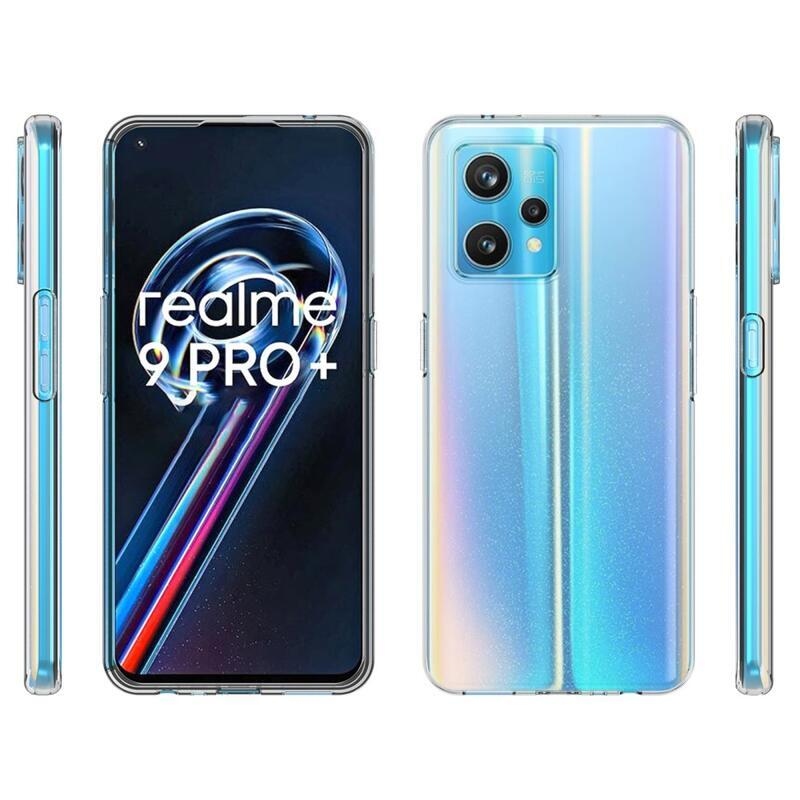 Priehľadný gélový obal na mobilný telefón Realme 9 Pro+ 5G - priehľadný