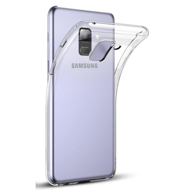 Priehľadný gélový obal na Samsung Galaxy A8 (2018) - priehľadný