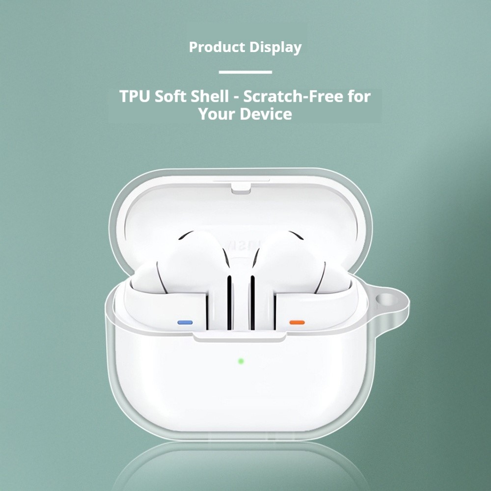 Priehľadný gélový obal na Samsung Galaxy Buds3 FE/Buds3 Pro/Buds3