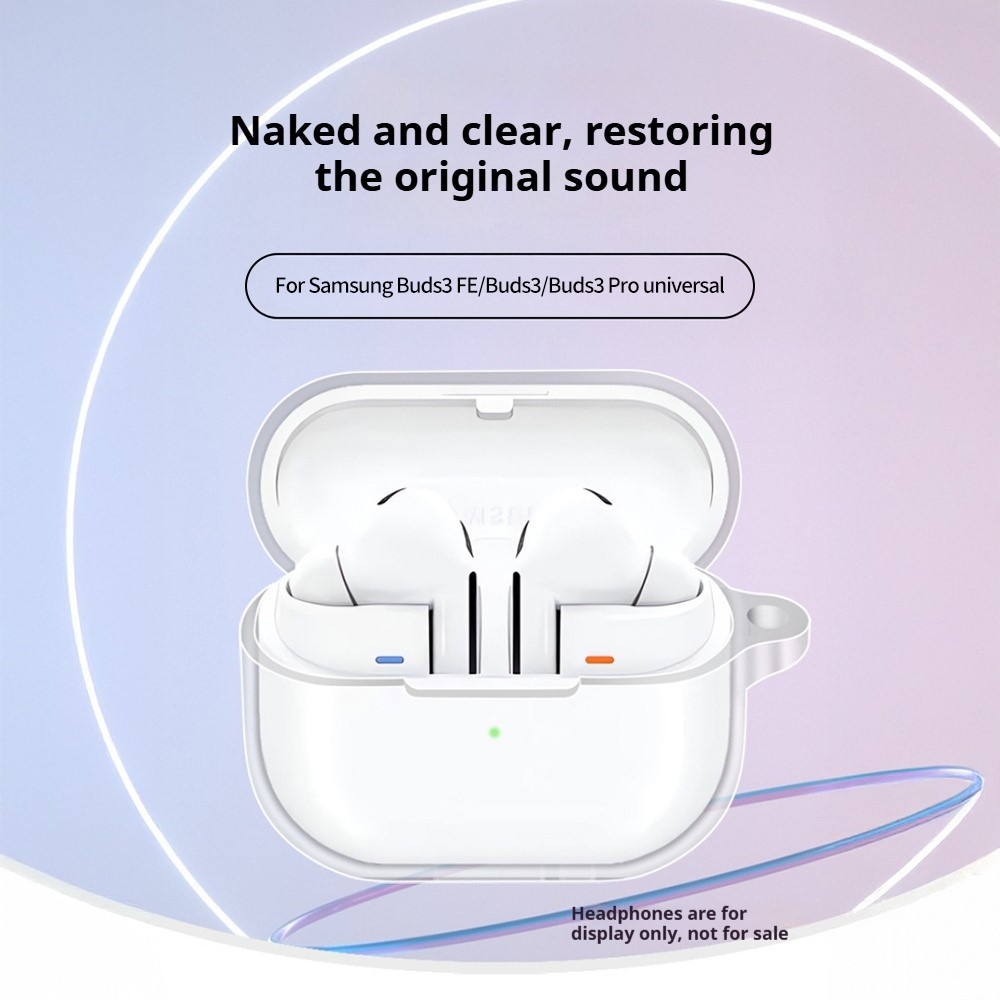 Priehľadný gélový obal na Samsung Galaxy Buds3 FE/Buds3 Pro/Buds3
