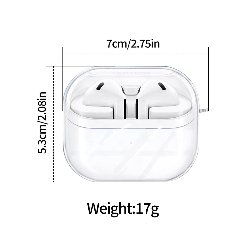 Priehľadný gélový obal na Samsung Galaxy Buds3 FE/Buds3 Pro/Buds3