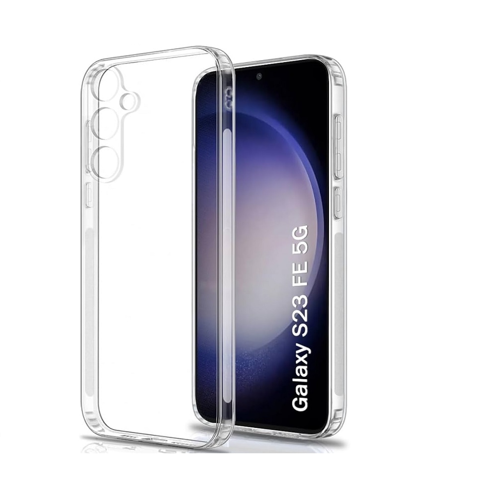 Priehľadný gélový obal na Samsung Galaxy S23 FE - priehľadný