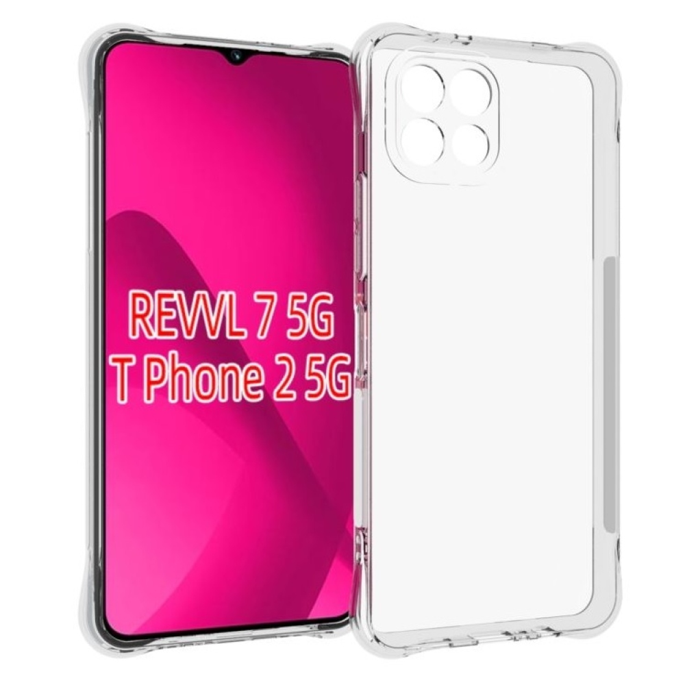 Priehľadný gélový s vystuženými rohmi obal na T-Mobile T Phone 2 - priehľadný