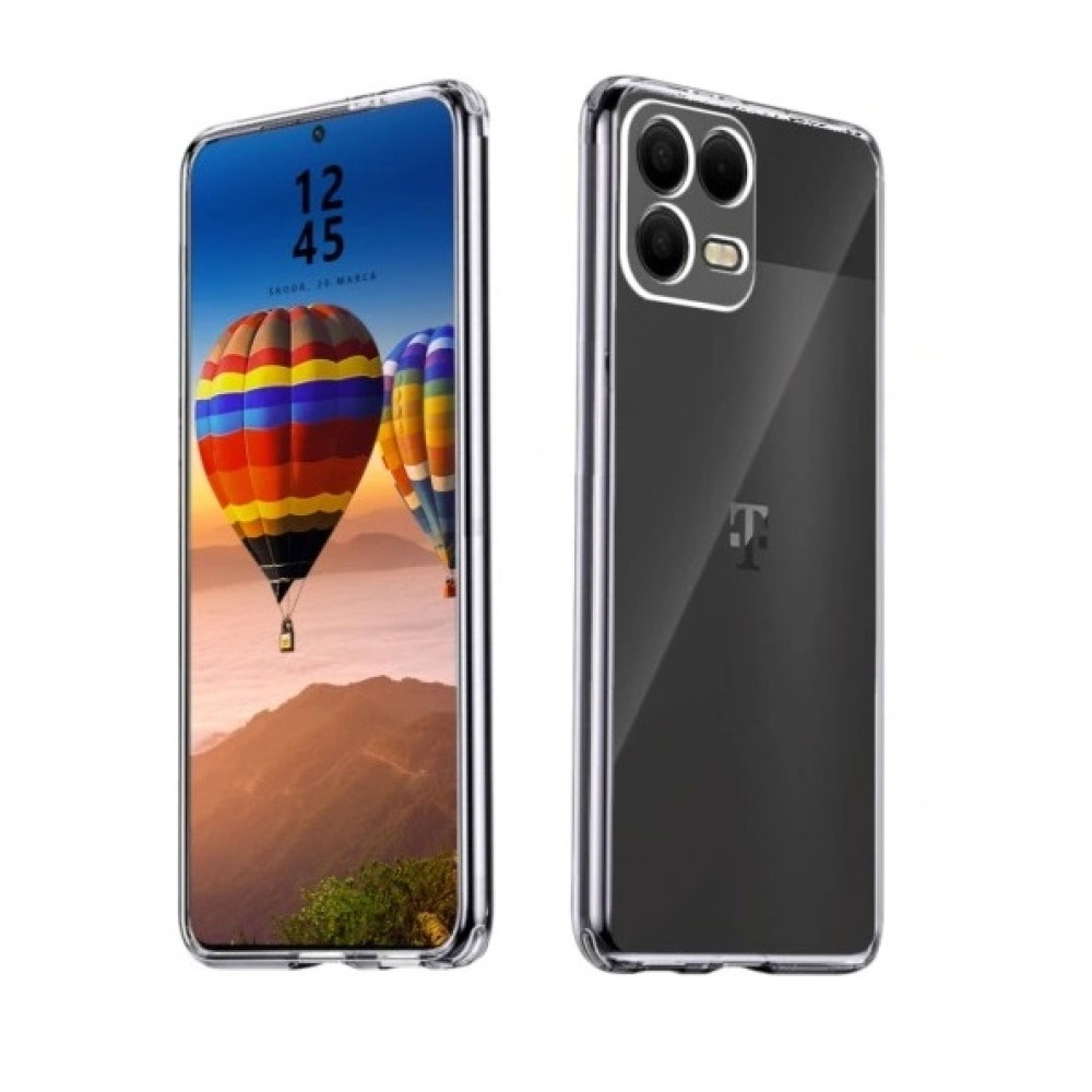 Priehľadný gélový obal na T-Mobile T Phone 3 Pro - priehľadný