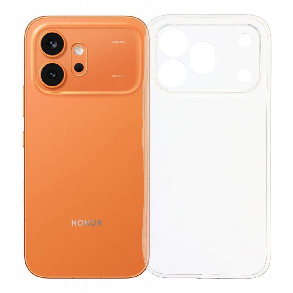 Priehľadný gélový obal pre mobil Honor 600 Pro 5G - priehľadný