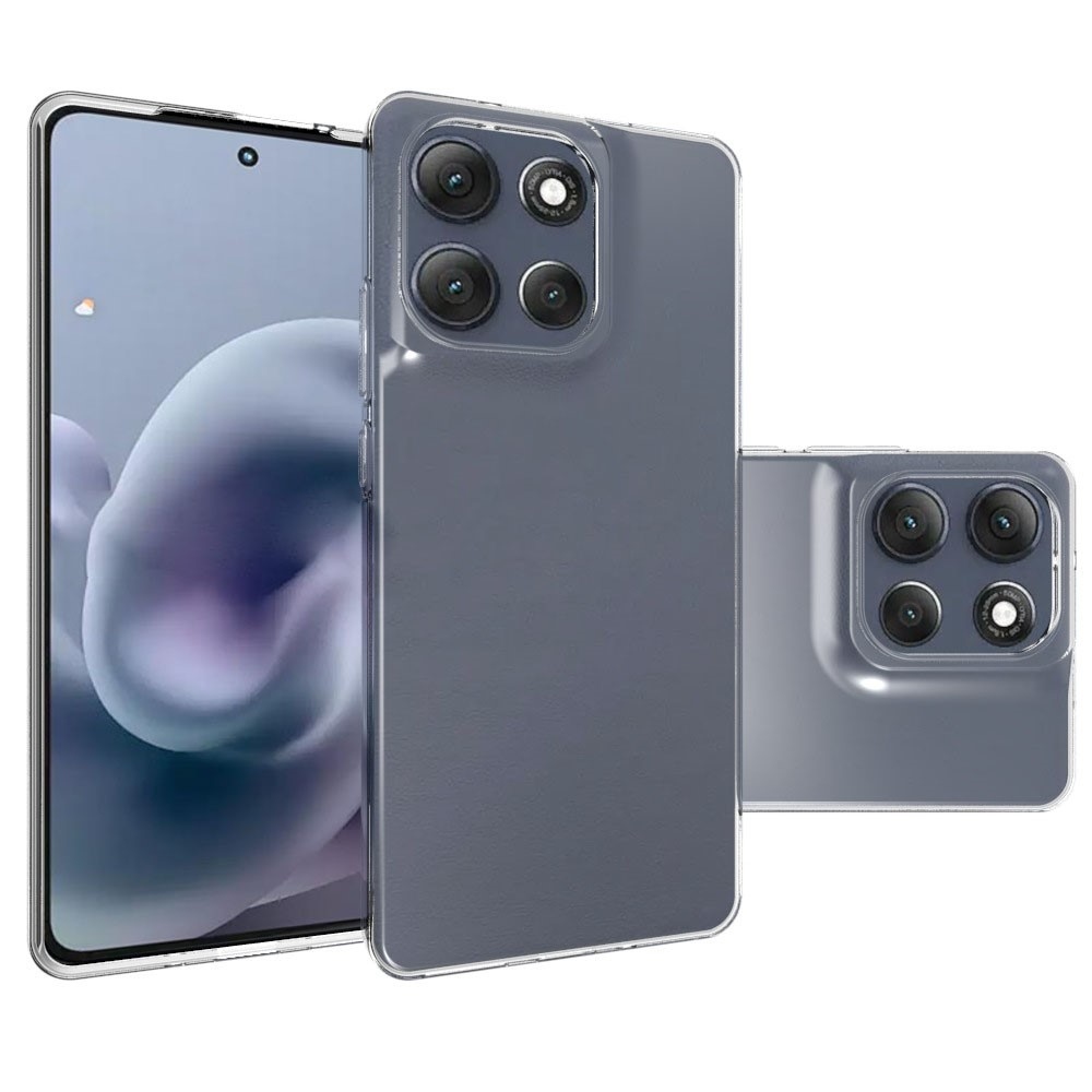 Priehľadný gélový obal Pro mobil Motorola Moto G86 Power 5G - priehľadný