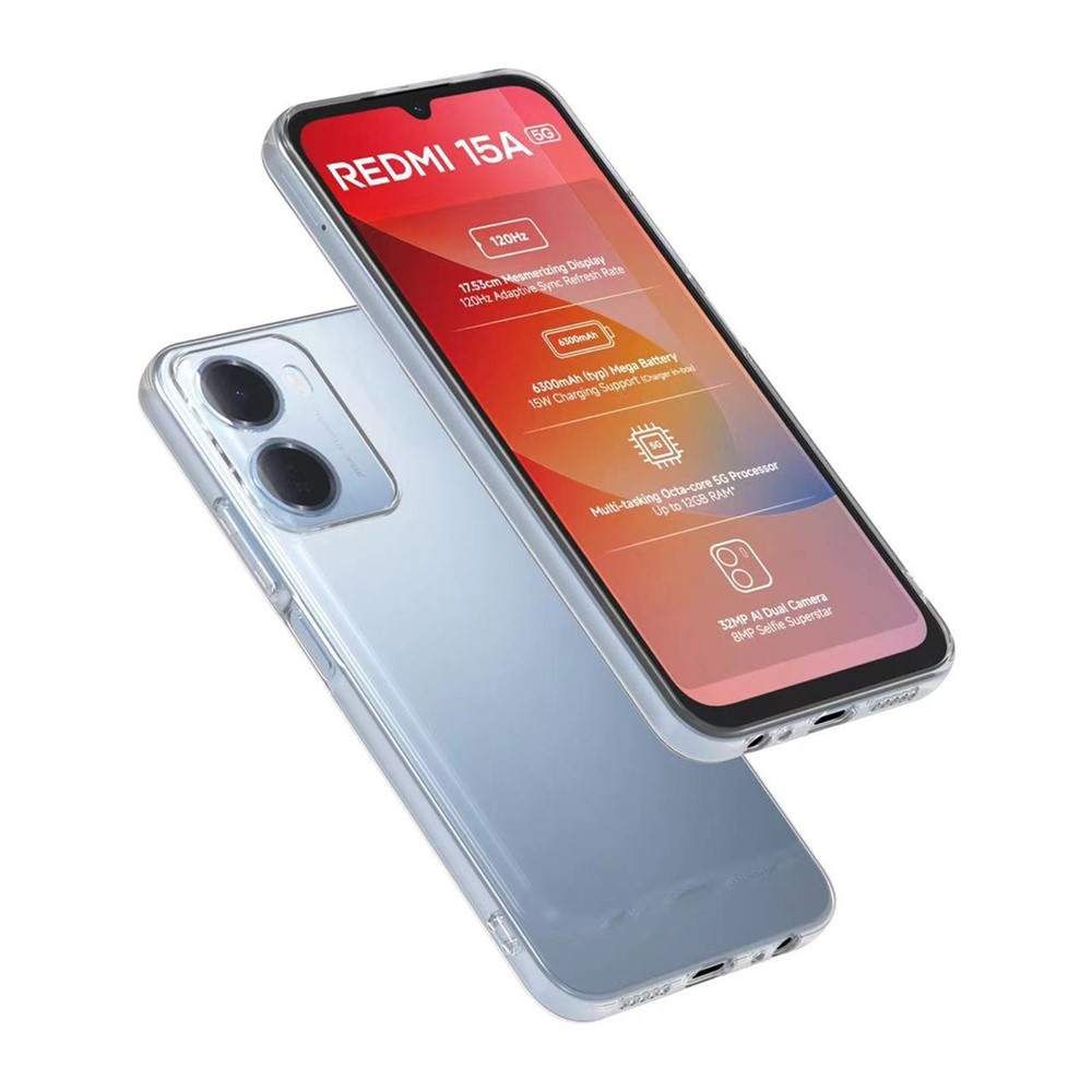 Priehľadný gélový obal pre mobil Xiaomi Redmi Note 17 Pro Max 5G - priehľadný