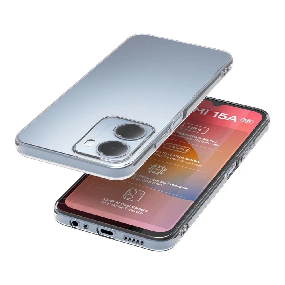 Priehľadný gélový obal pre mobil Xiaomi Redmi Note 17 Pro Max 5G - priehľadný
