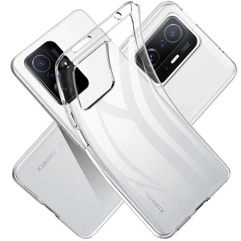 Priehľadný gélový obal pre mobilný telefón Xiaomi 11T/11T Pro - priehľadný