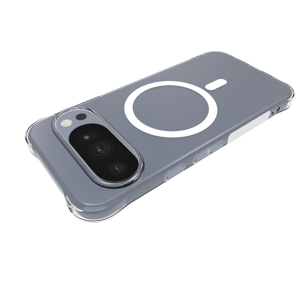 Priehľadný gélový obal s MagSafe na Google Pixel 11 Pro s vystuženými rohmi