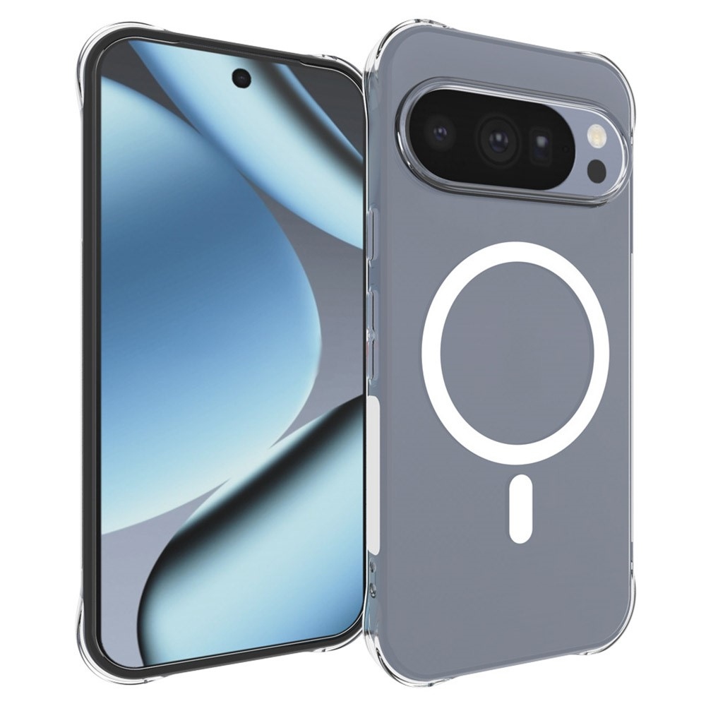 Priehľadný gélový obal s MagSafe na Google Pixel 11 Pro s vystuženými rohmi