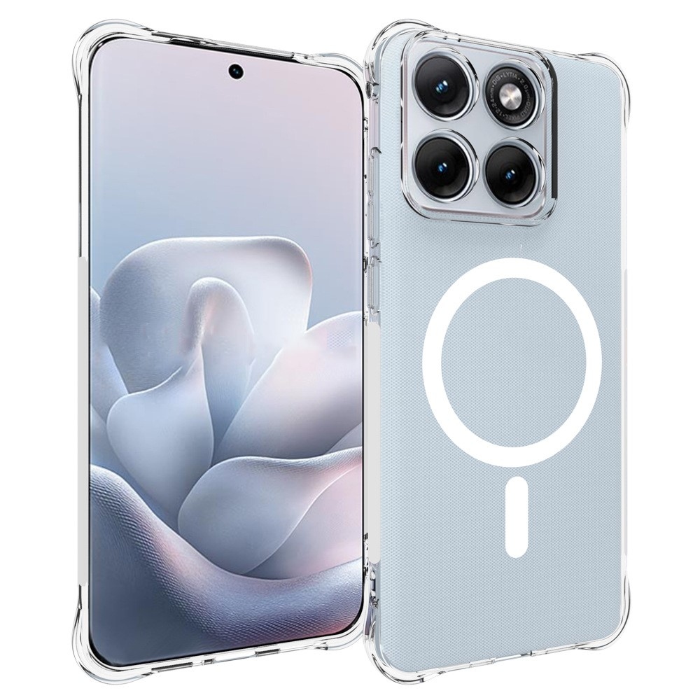 Priehľadný gélový obal s MagSafe na Motorola Edge 70 Fusion 5G s vystuženými rohmi