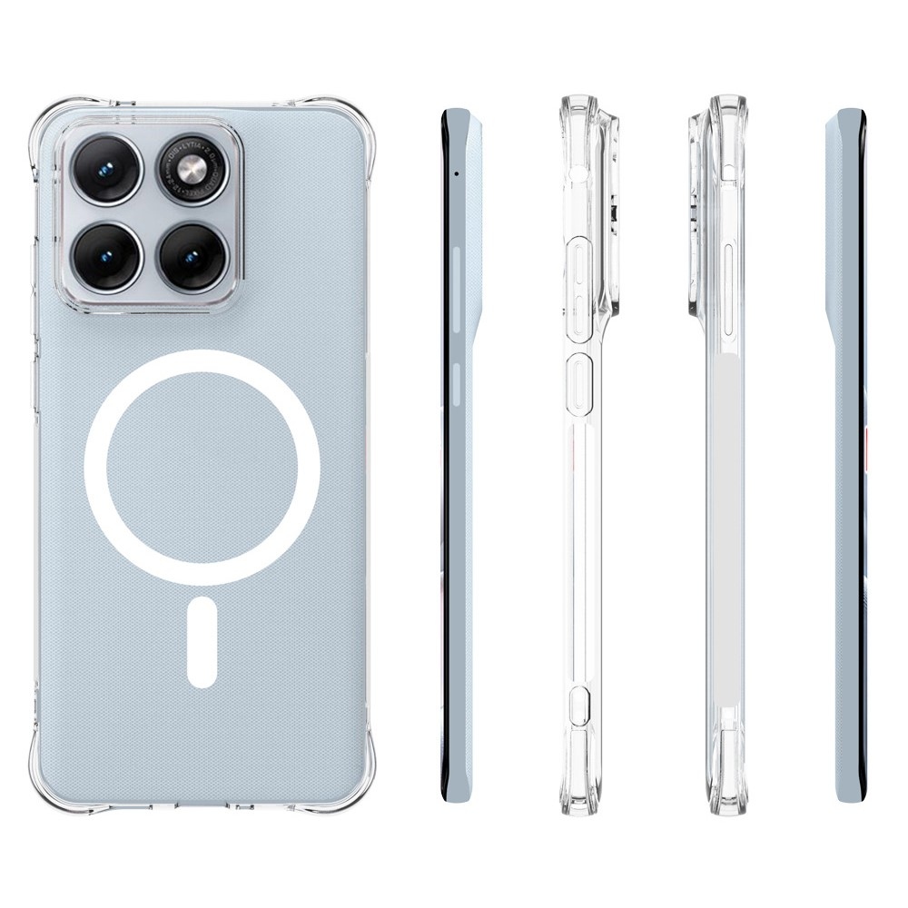 Priehľadný gélový obal s MagSafe na Motorola Edge 70 Fusion 5G s vystuženými rohmi