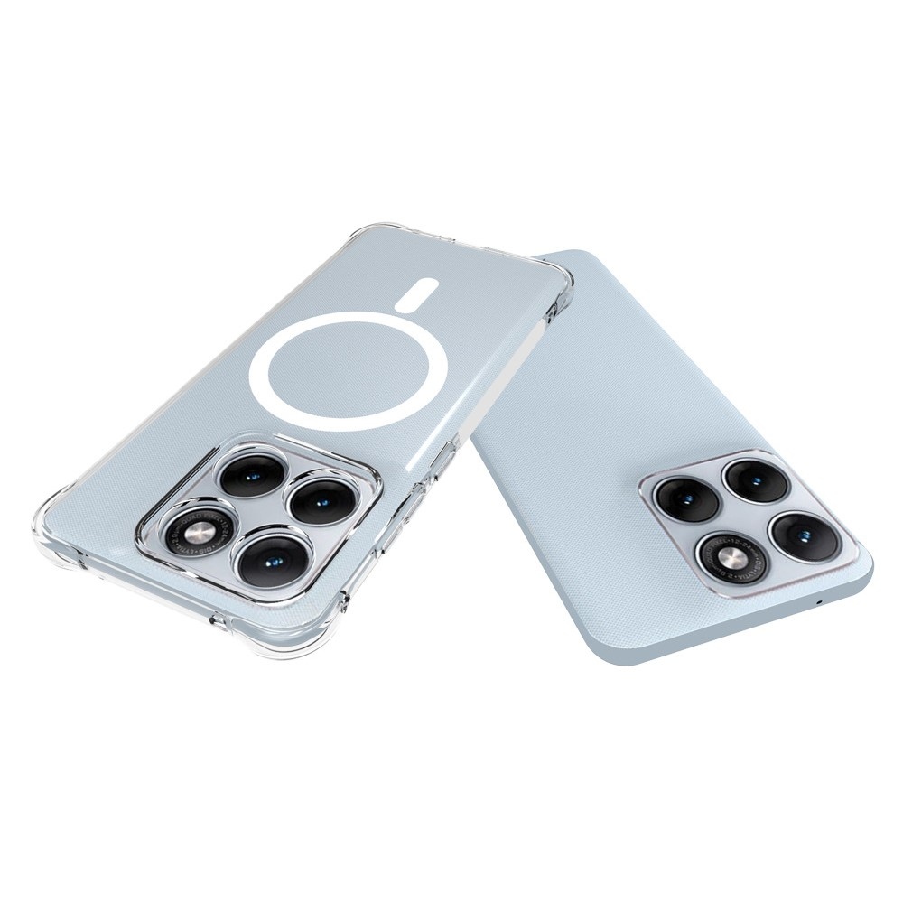 Priehľadný gélový obal s MagSafe na Motorola Edge 70 Fusion 5G s vystuženými rohmi