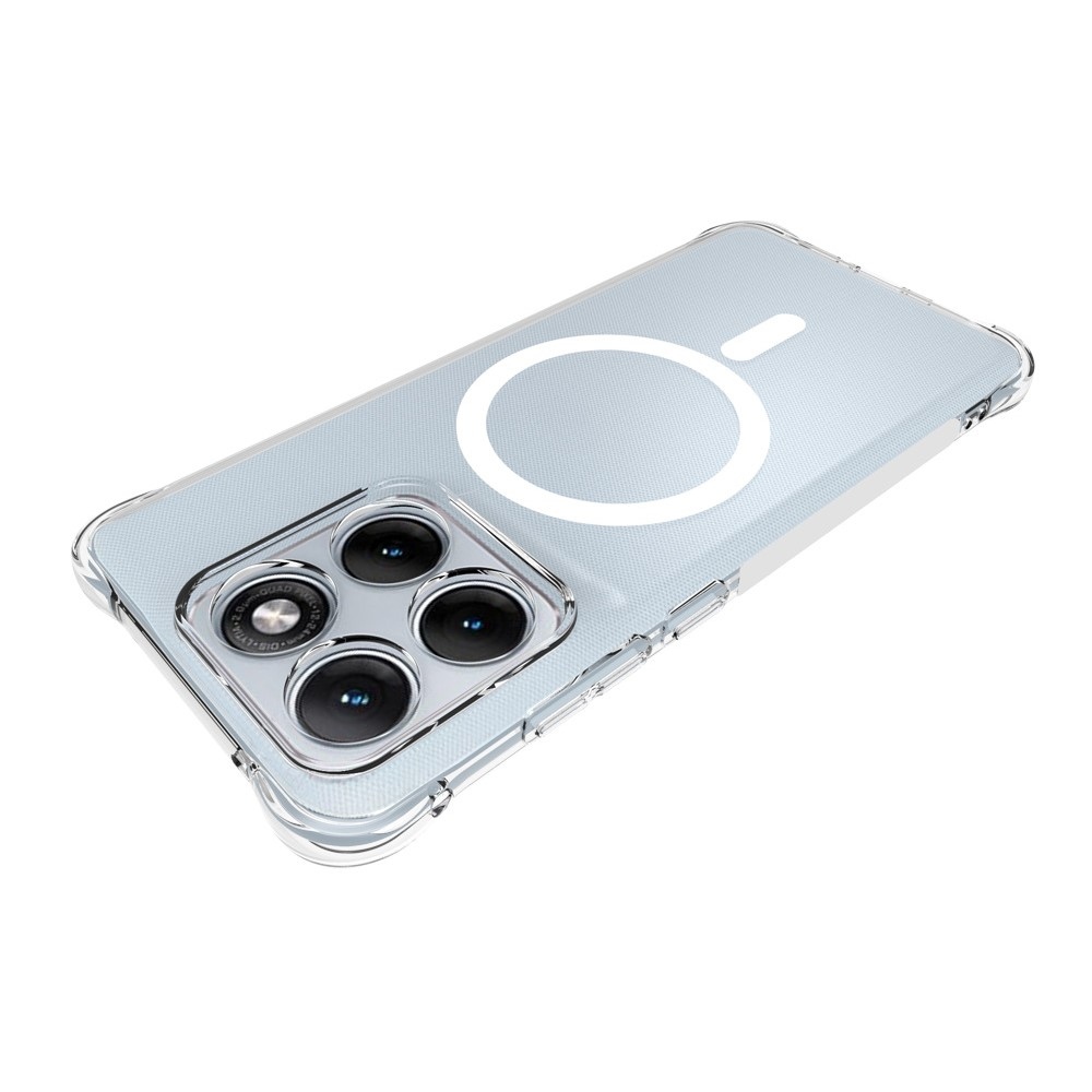 Priehľadný gélový obal s MagSafe na Motorola Edge 70 Fusion 5G s vystuženými rohmi