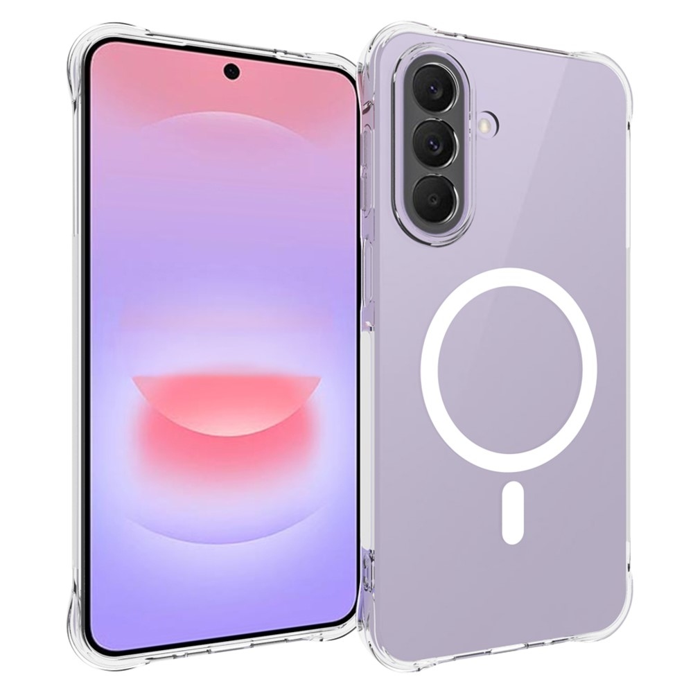 Priehľadný gélový obal s MagSafe na Samsung Galaxy A27 s vystuženými rohmi