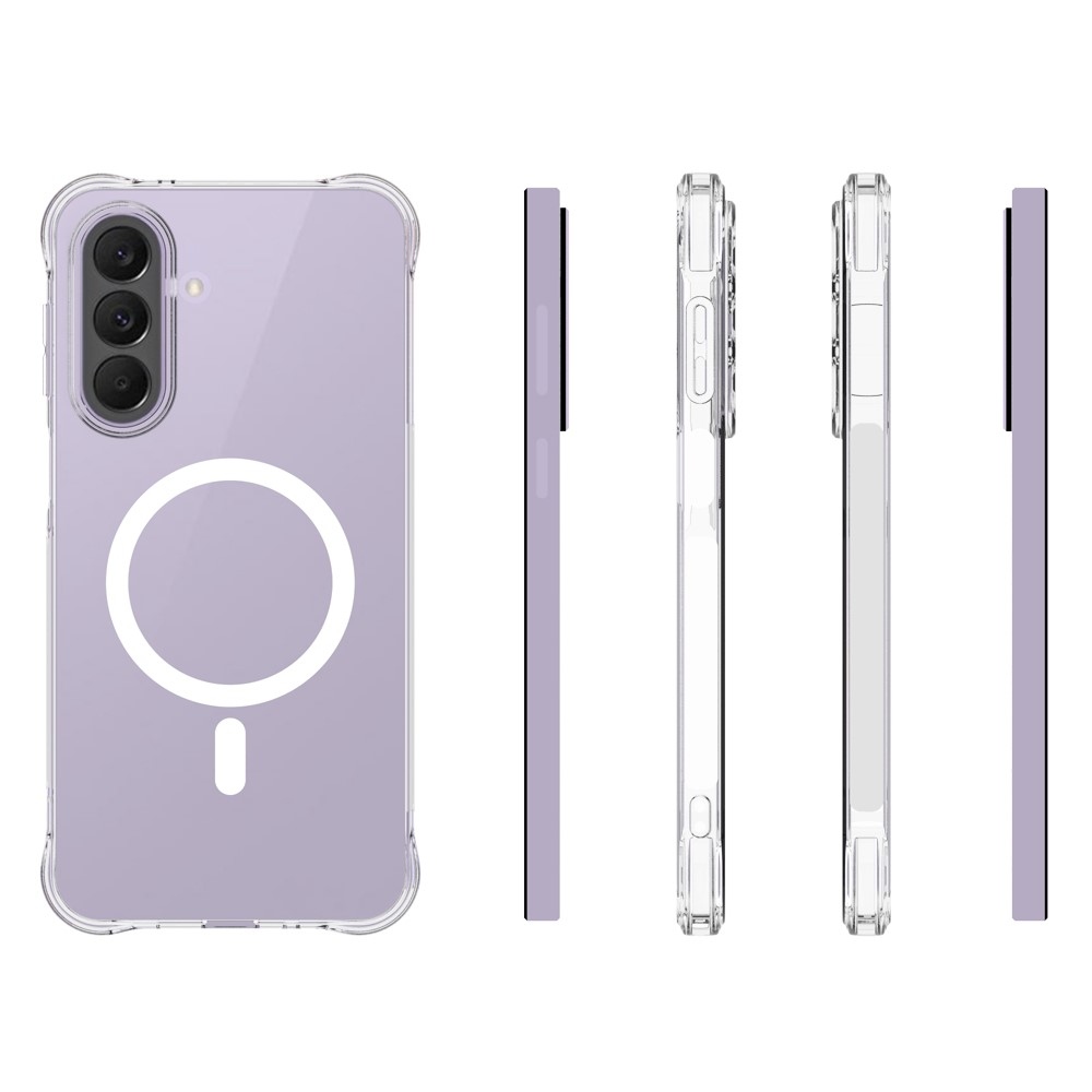 Priehľadný gélový obal s MagSafe na Samsung Galaxy A27 s vystuženými rohmi