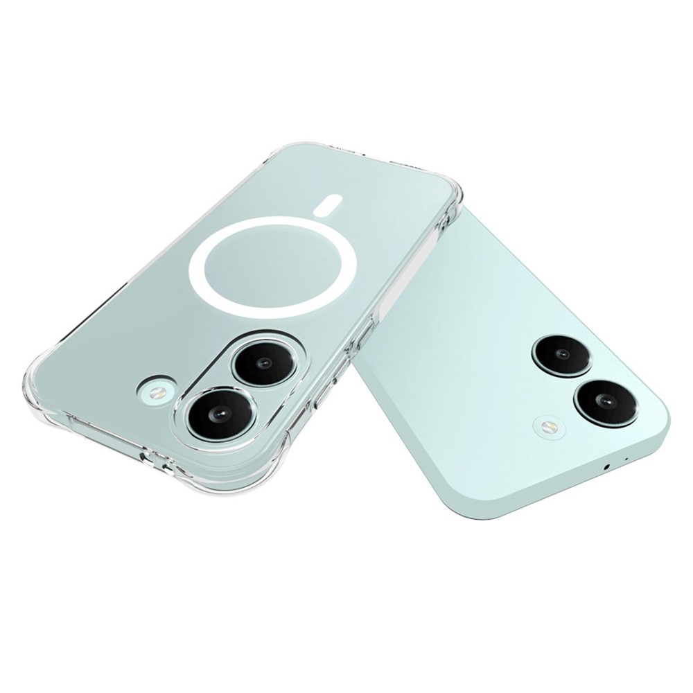 Priehľadný gélový obal s MagSafe na Xiaomi Poco X8 Pro 5G s vystuženými rohmi