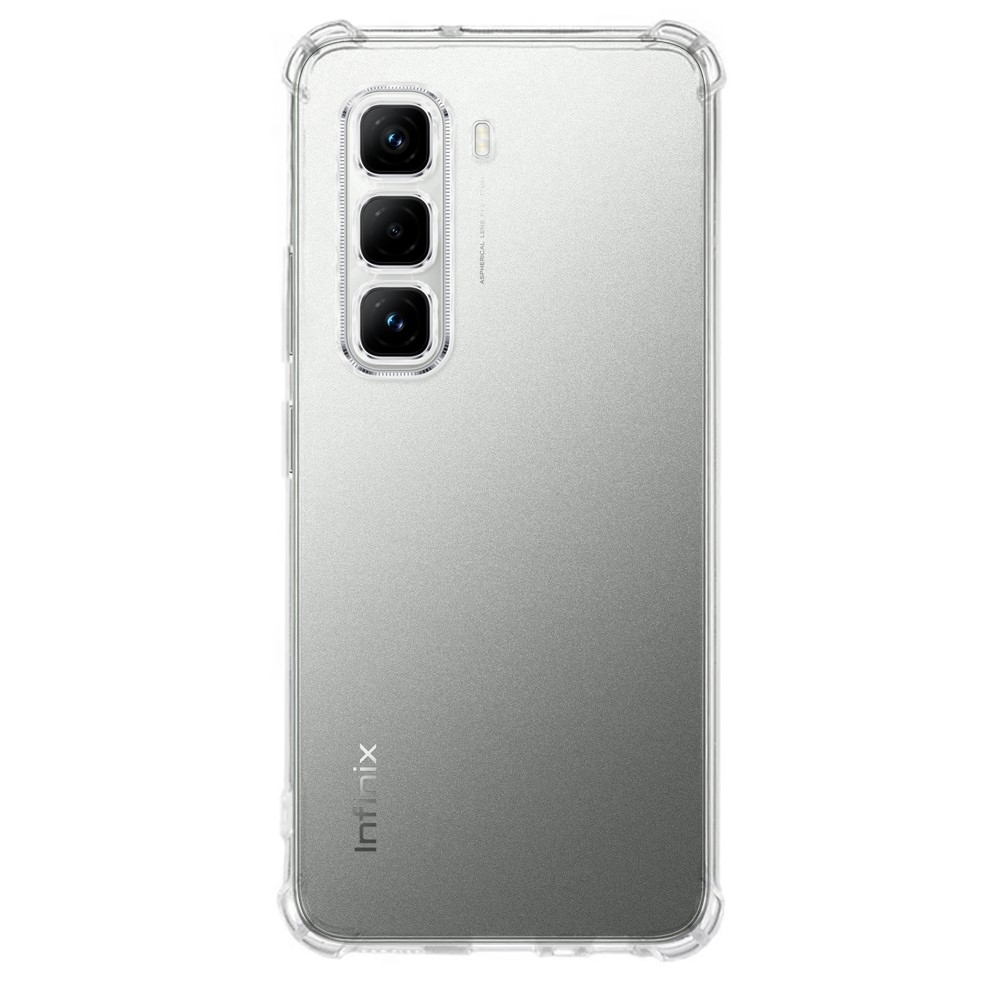 Priehľadný gélový obal s vystuženými rohmi na Infinix Hot 50 Pro
