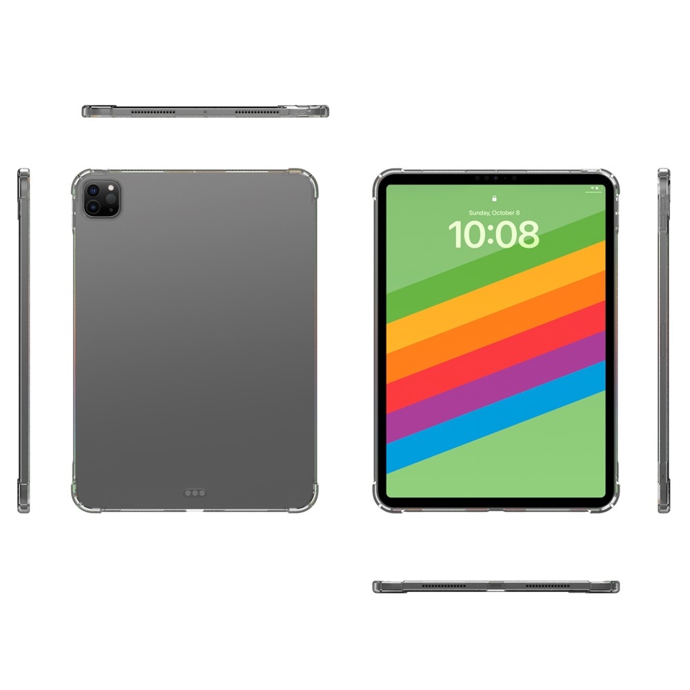 Priehľadný gélový obal s vystuženými rohmi na iPad Pro 11 (2024)/(2025) - priehľadný