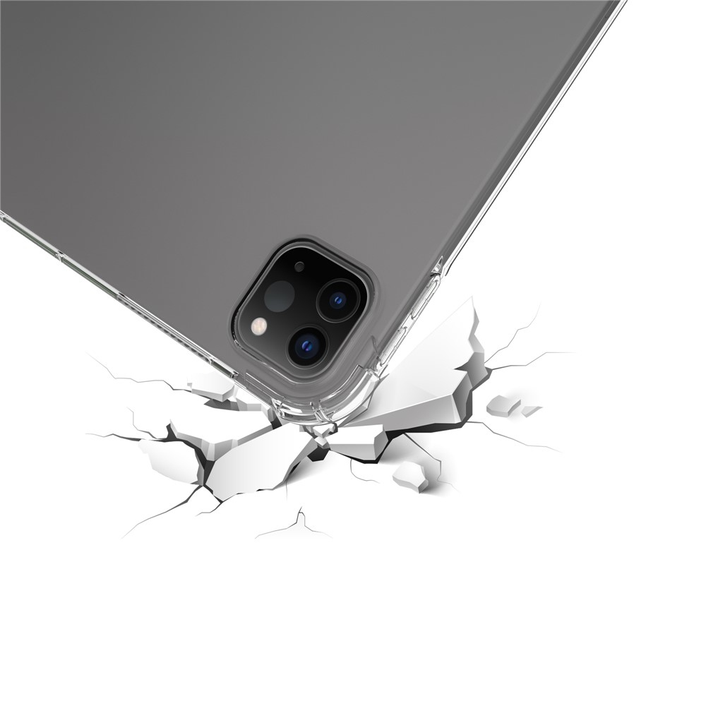 Priehľadný gélový obal s vystuženými rohmi na iPad Pro 11 (2024)/(2025) - priehľadný