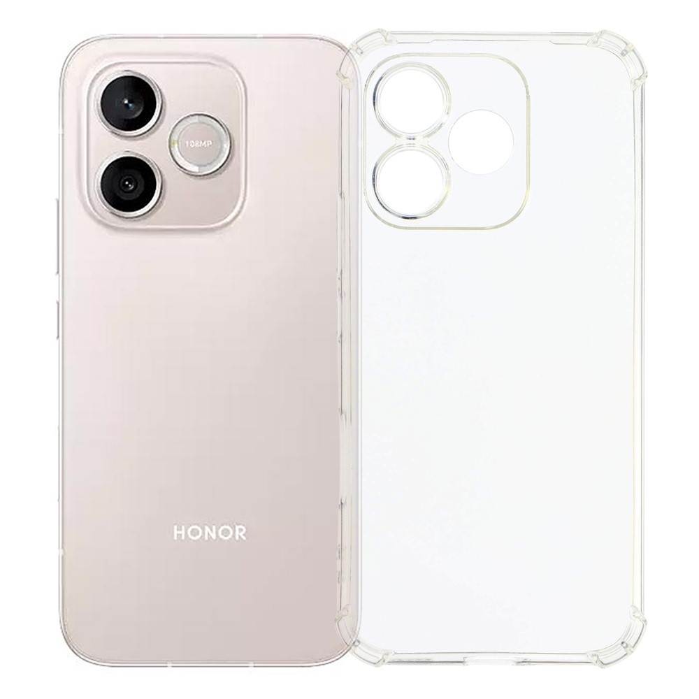 Priehľadný gélový obal s vystuženými rohmi na mobil Honor 600 Lite 5G