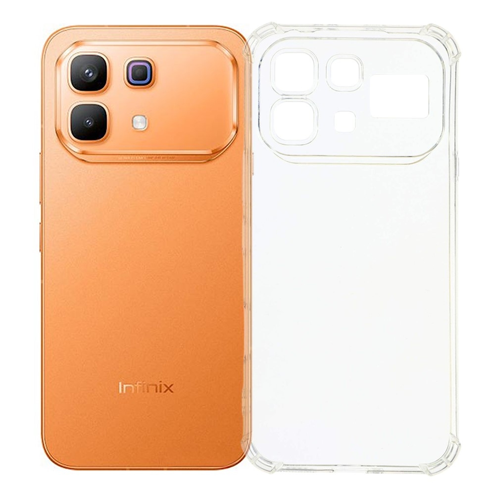 Priehľadný gélový obal s vystuženými rohmi na mobil Infinix Note 60 5G/Note 60 Pro 5G
