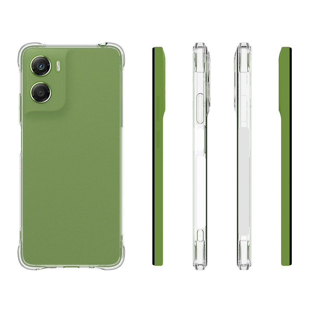 Priehľadný gélový obal s vystuženými rohmi na mobil Motorola Moto G06/G06 Power