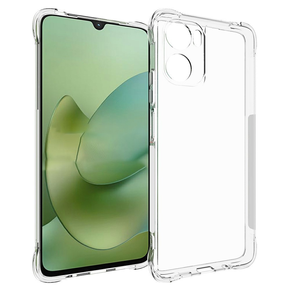 Priehľadný gélový obal s vystuženými rohmi na mobil Motorola Moto G06/G06 Power