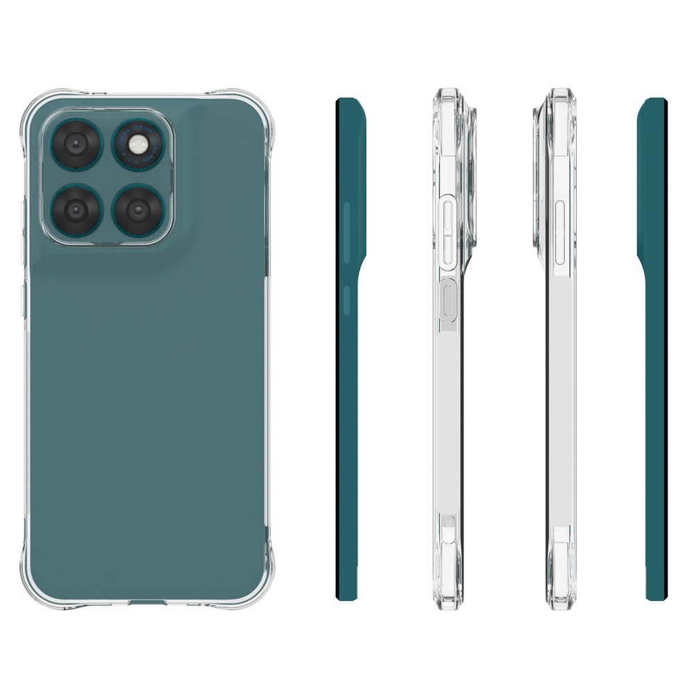 Priehľadný gélový obal s vystuženými rohmi na mobil Motorola Moto G87 5G/G77 5G/G67 5G