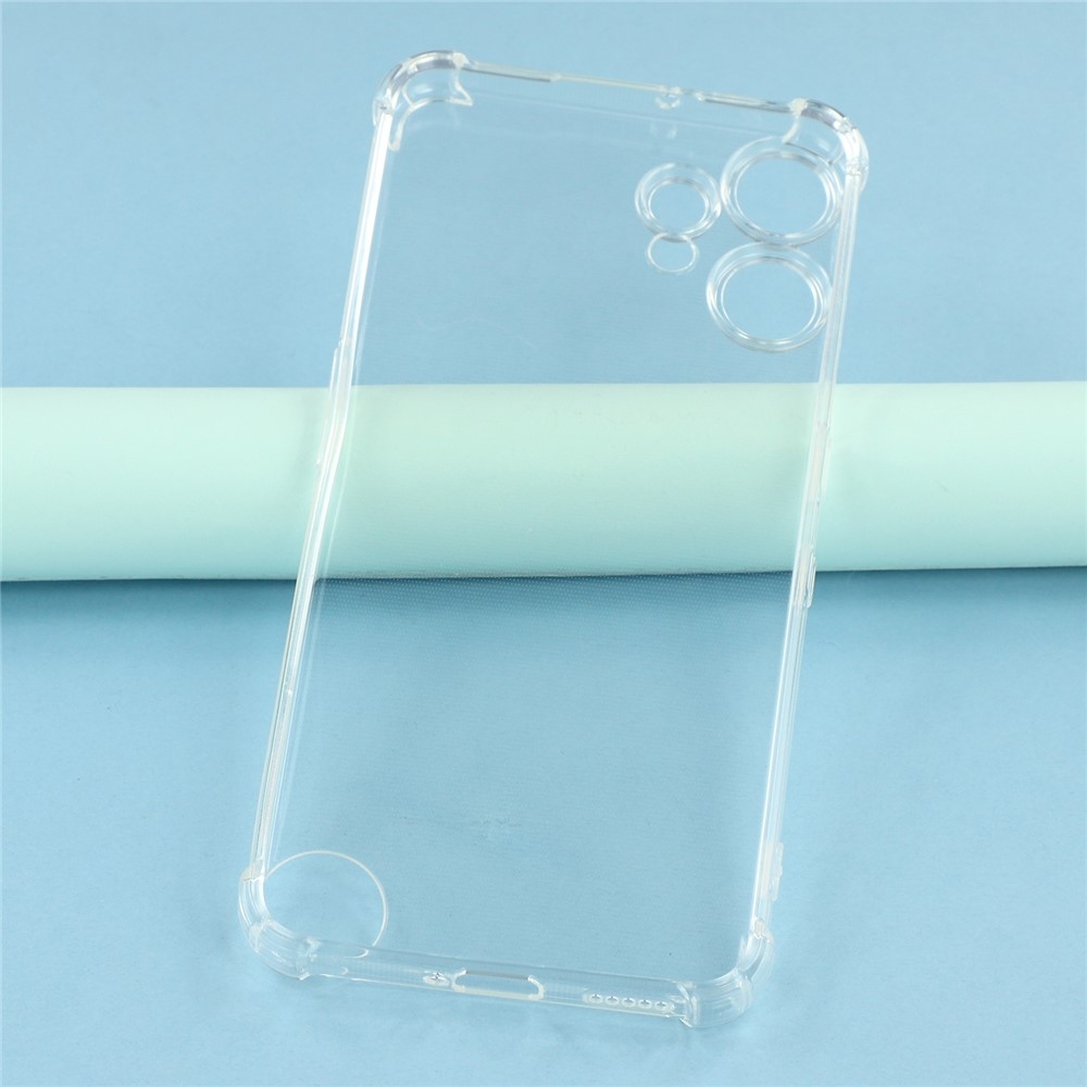 Priehľadný gélový obal s vystuženými rohmi na mobil Nothing CMF Phone 2 Pro - priehľadný