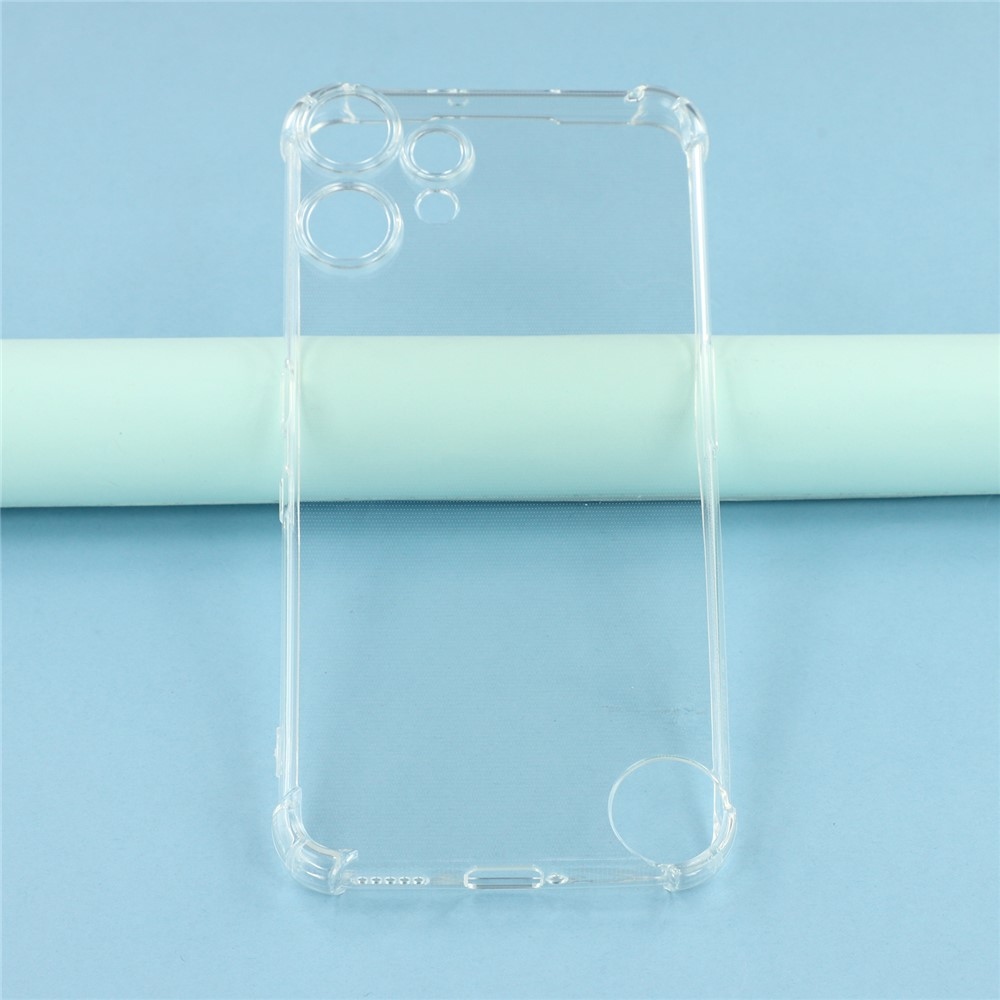 Priehľadný gélový obal s vystuženými rohmi na mobil Nothing CMF Phone 2 Pro - priehľadný