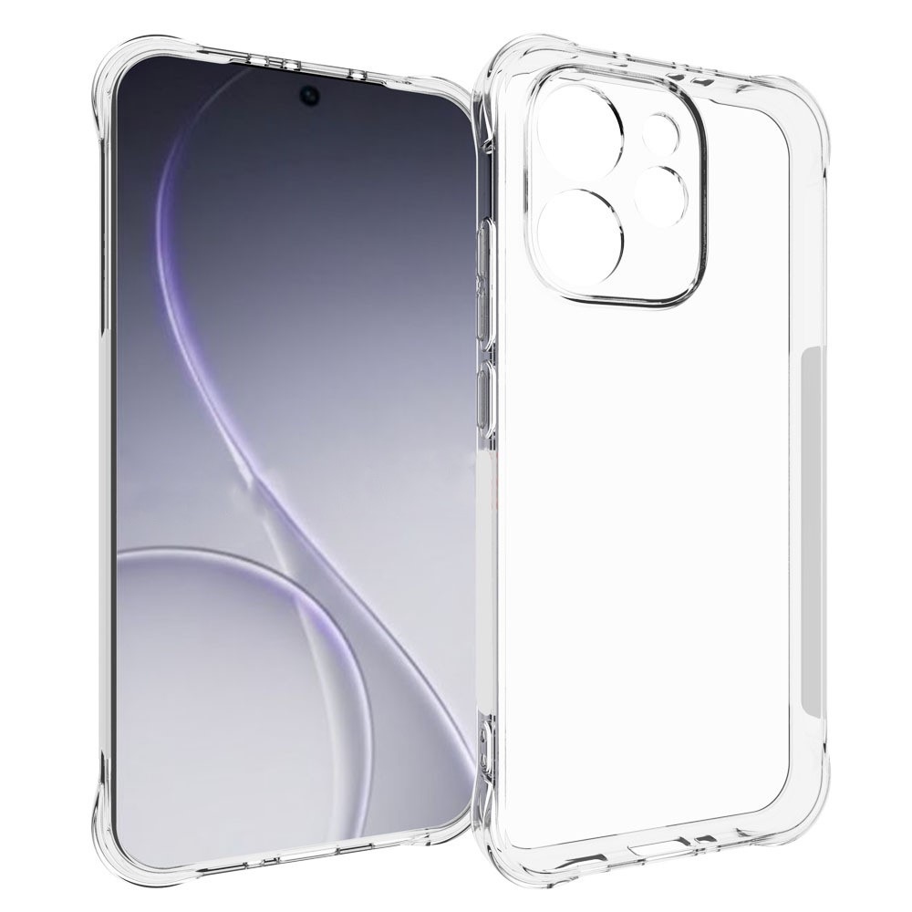 Priehľadný gélový obal s vystuženými rohmi na mobil Oppo Reno 15 Pro 5G