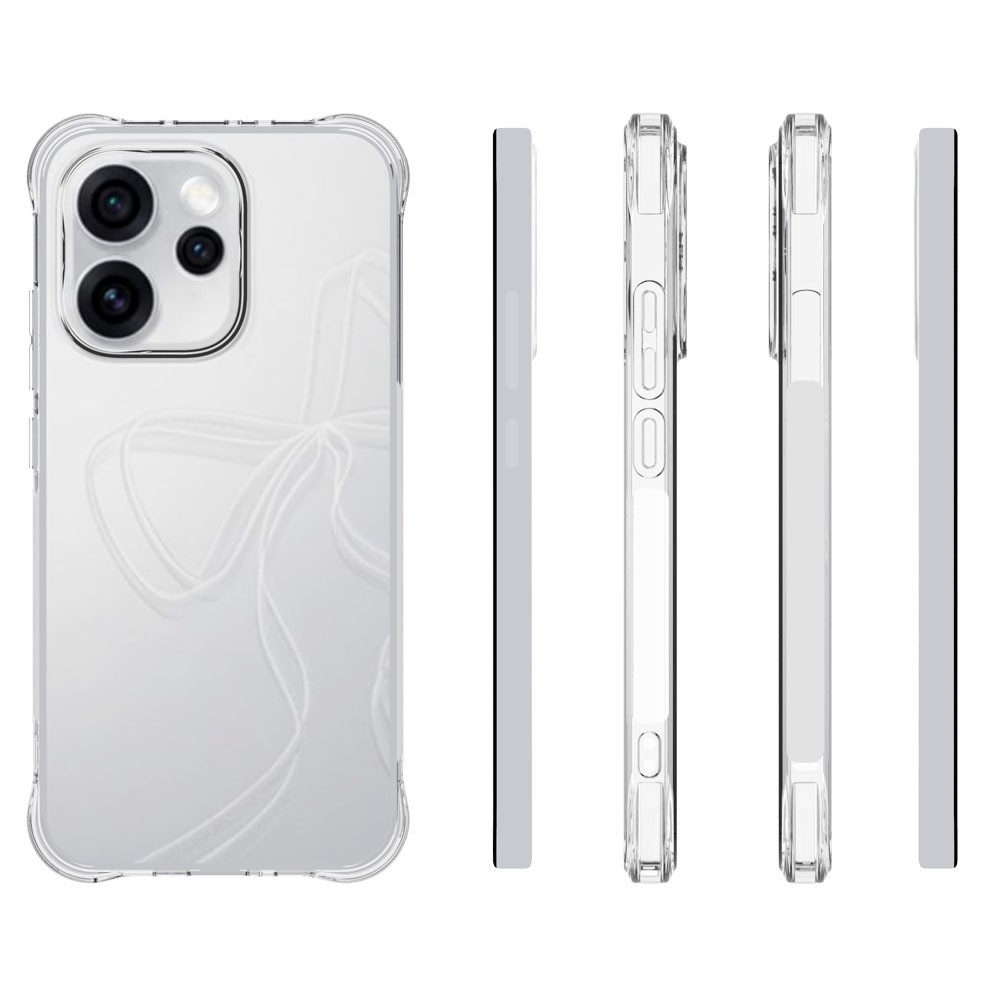 Priehľadný gélový obal s vystuženými rohmi na mobil Oppo Reno 15 Pro 5G