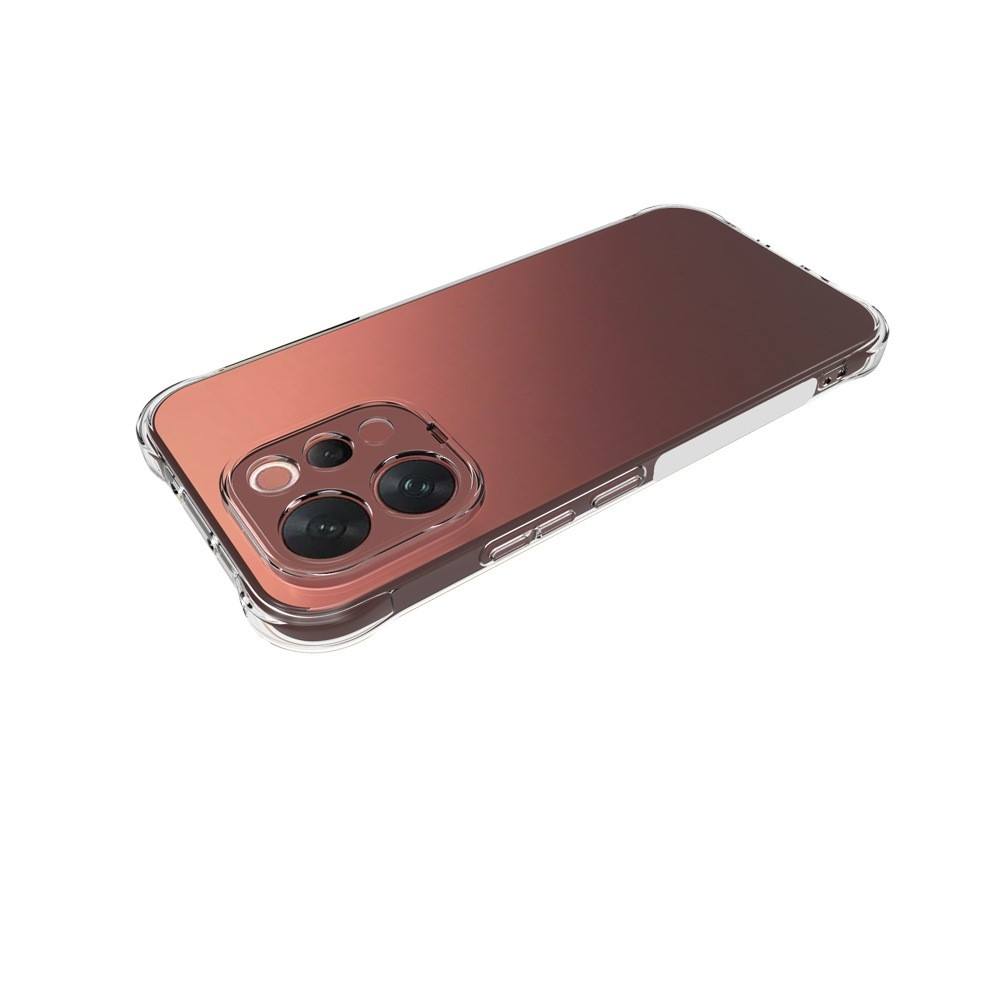 Priehľadný gélový obal s vystuženými rohmi na mobil Vivo V70 5G